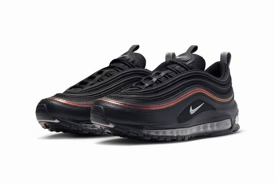 Cheap Nike Air Max 97 Black Iridescent Red fd0655-001 Men's Running Shoes-12